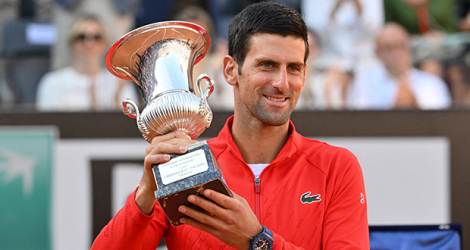 Novak Djokovic a remporté un sixième titre au Masters 1000 de Rome dimanche le 15 mai. 