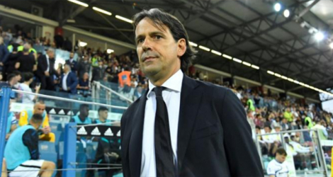 Simone Inzaghi l'entraîneur de l'Inter Milan le 15 mai 2022 dans la Sardegna arena de Cagliari en Italie.