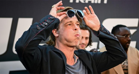 Brad Pitt à l'avant-première le 18 juillet à Paris du film «Bullet Train», attendu en salles le 5 août aux Etats-Unis et le 3 en France.