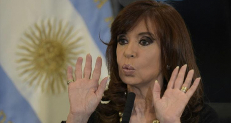 Cristina Kirchner, alors présidente de l'Argentine, en août 2015.