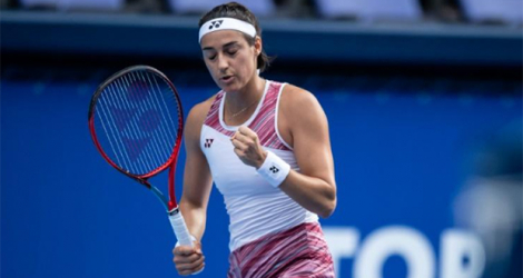 La joueuse française Caroline Garcia lors du 2e tour du tournoi WTA de Tokyo, le 21 septembre 2022.