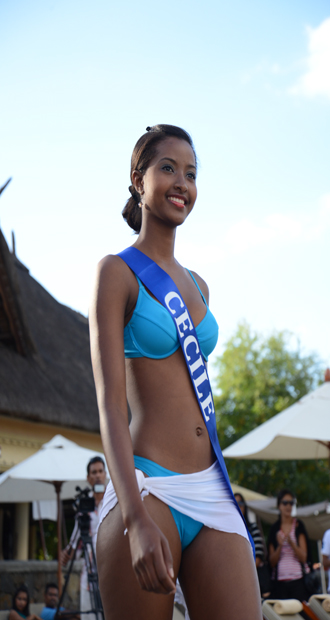 Cécile Spéville, la Miss Rodrigues âgée de 18 ans, a été désignée Miss Sport. 