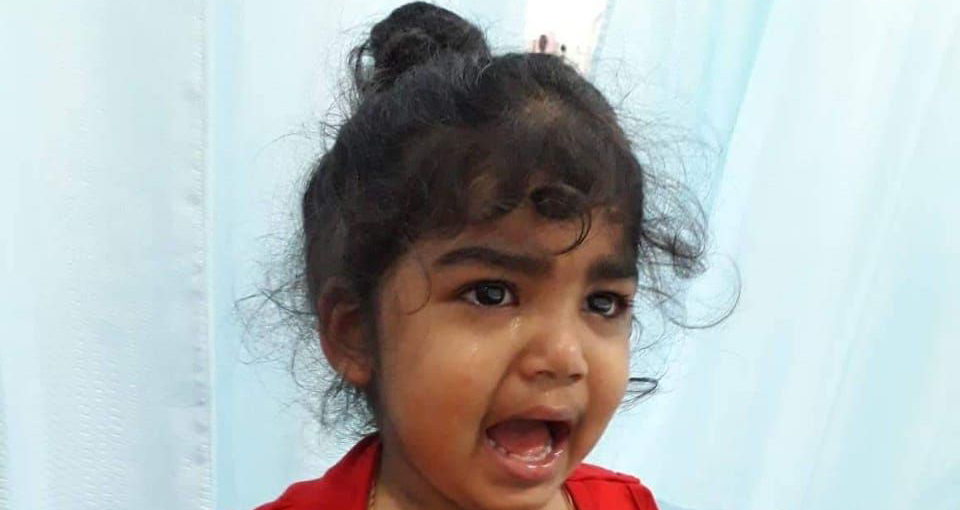 La petite fille souffre d’une severe aplastic anaemia. La petite fille souffre d’une severe aplastic anaemia.