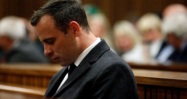Oscar Pistorius, en prison pour le meurtre de sa petite amie en 2013.