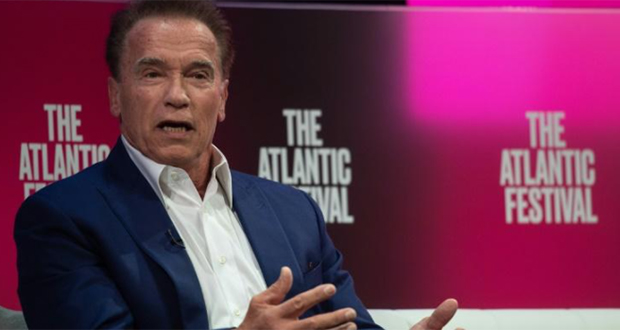 L'acteur et ancien gouverneur de Californie Arnold Schwarzenegger à l'Atlantic Festival de Washington (Etats-Unis), le 25 septembre 2019.