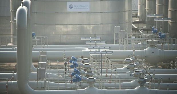 Le terminal du gazoduc Nord Stream 1, le 8 novembre 2011 à Lubmin (Allemagne).