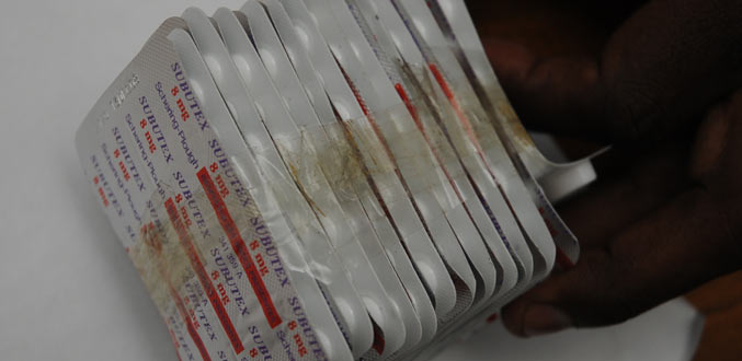Traffic de drogue: Saisie de plus de 550 comprimés de subutex dissimulés dans un mur
