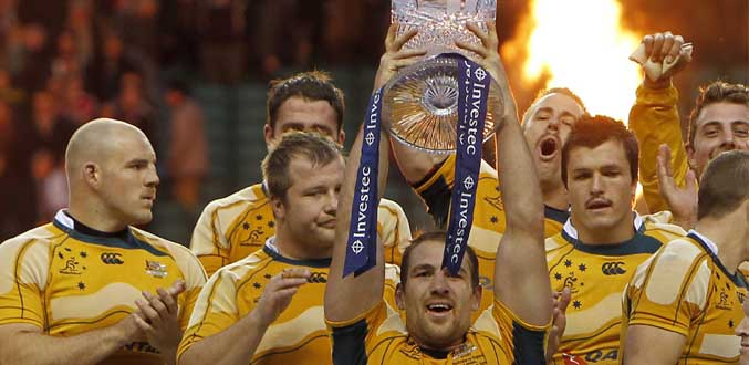Rugby : L''Australie écrase l''Angleterre et s''adjuge la 1re édition du Four Nations