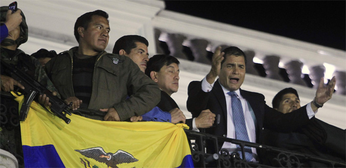 Equateur : Le président  Correa libéré de l''hôpital par l''armée