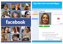 Facebook et Skype discutent d''un partenariat