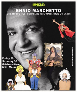 «The Living Paper Cartoon» : Ennio Marchetto  à Maurice