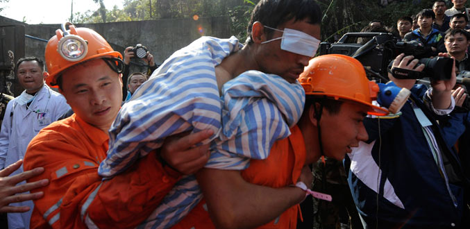 Chine : Les 29 mineurs chinois du Sichuan secourus et vivants