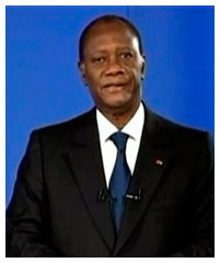 Côte d’Ivoire : Ouattara annonce que Gbagbo n''est plus à Abidjan