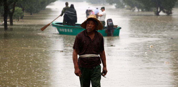 Inondations en Chine, 555 000 personnes évacuées