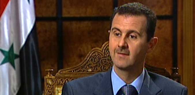 Assad menace les Occidentaux en cas d''intervention en Syrie