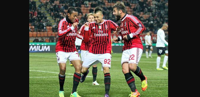Football: le Milan AC en demi-finale de la Coupe d''Italie