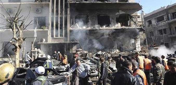 Syrie : vingt-sept morts après une double explosion à Damas