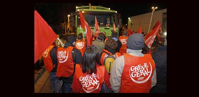 Portugal : Grève contre la politique d''austérité