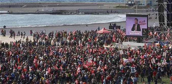 Démonstration de force de Jean-Luc Mélenchon à Marseille