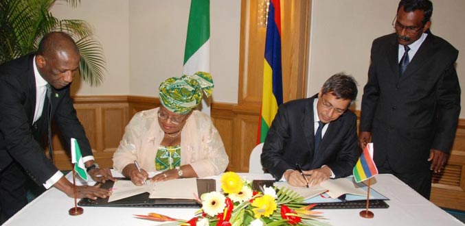 Maurice et le Nigeria signent une convention autour d’un régime de non-double imposition