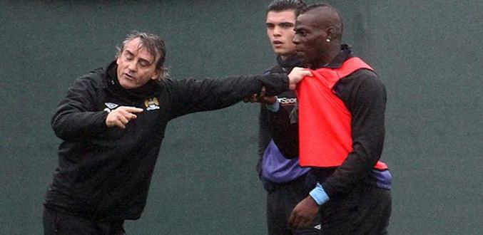 Premier League : Vive altercation entre Mancini et Balotelli