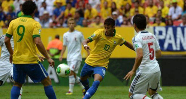 Coupe des Confédérations: le Brésil frappe fort d'entrée