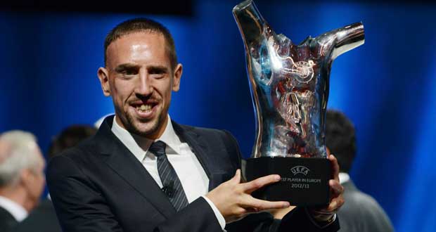 Football : Ribéry élu meilleur joueur d'Europe de la saison