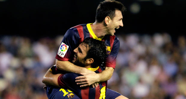Liga : Messi frappe trois fois, Barça et Real inséparables