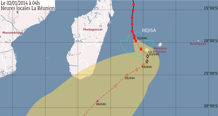 Cyclone Bejisa: Maurice reste en alerte 2