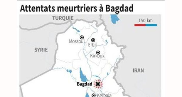 Des attentats font 19 morts à Bagdad