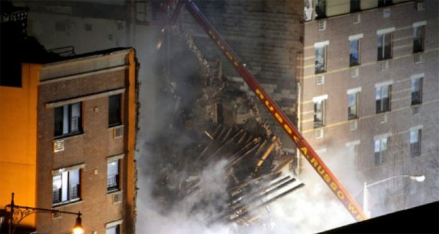 Plusieurs morts dans l'effondrement d'un immeuble à Manhattan