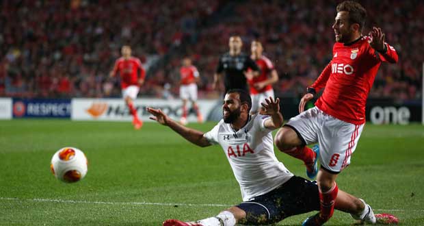 Europa League - 8e de finale: malgré un nul face à Tottenham, Benfica se qualifie