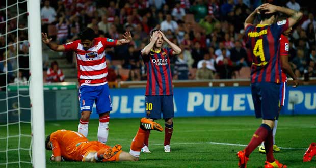 Espagne - 33e journée: le Barça se rate à Grenade et risque de tout perdre 