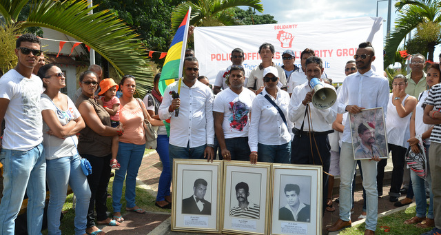 Hommage au policier Darga: plus de 50 personnes dans les rues de Port-Louis
