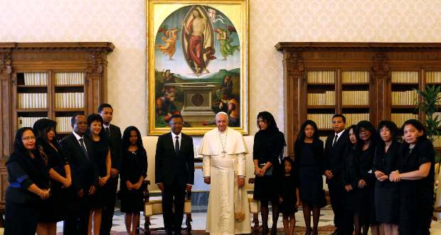 Le président malgache reçu au Vatican