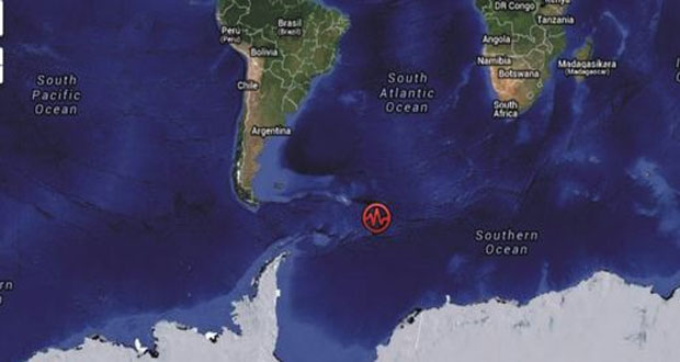 Séisme de magnitude 7,1 au large des îles Sandwich