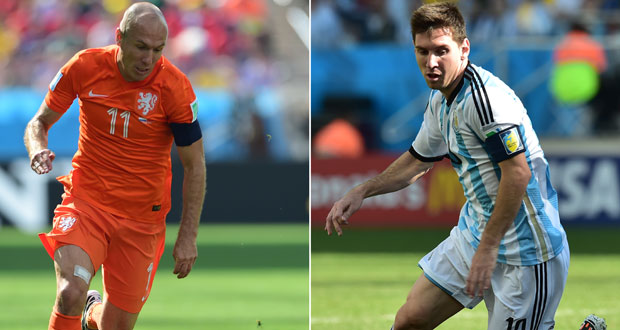 Pays-Bas – Argentine : Déjà une finale entre Robben et Messi 