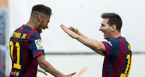 Espagne: nouveau tir groupé Messi-Neymar