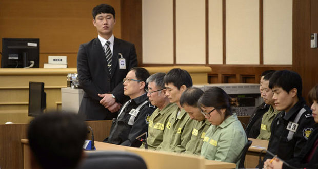 Le capitaine du Sewol condamné à 36 ans de prison en Corée du Sud