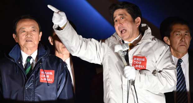 Victoire annoncée du Premier ministre japonais aux législatives