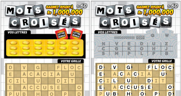 Lottotech relance la carte à gratter Mots Croisés 