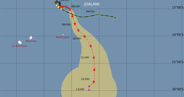 Cyclone tropical Joalane: Rodrigues en alerte 1