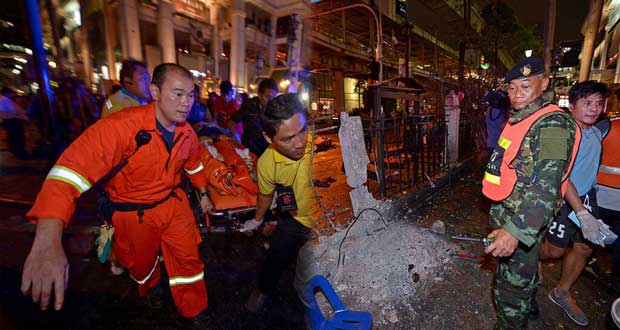 [Vidéo] Au moins 16 morts dans l'explosion d'une bombe en plein centre de Bangkok