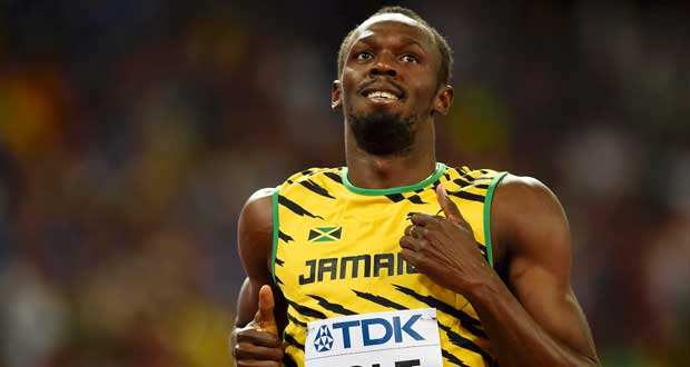Mondiaux-2015 - Bolt en finale du 100 m à l'arrachée