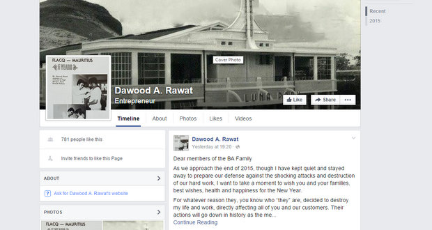 Dawood Rawat à ses employés: «Personne ne détruira l’histoire de la BAI»