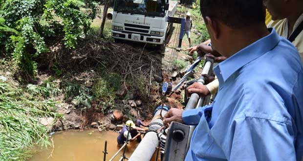 Tuyau emporté à Camp-Chapelon: la fourniture d’eau rétablie