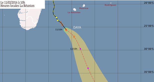 Météo: la tempête tropicale Daya s’éloigne de Maurice