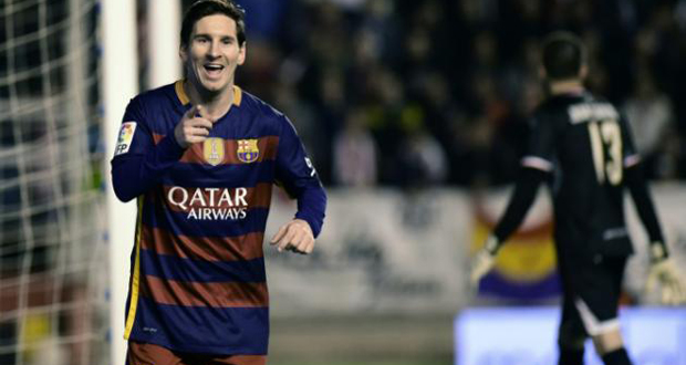 Espagne: Messi mène le Barça à une invincibilité record