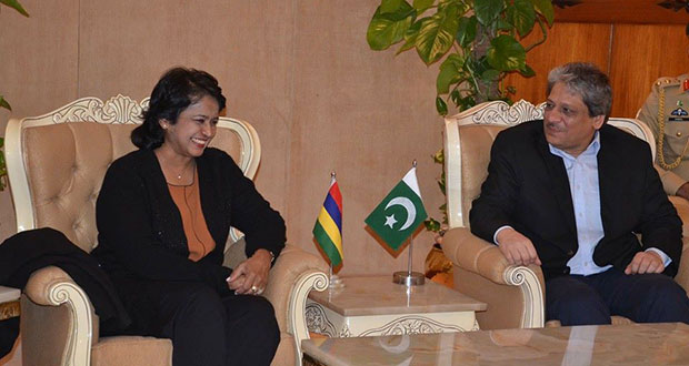 La présidente Ameenah Gurib-Fakim en visite au Pakistan