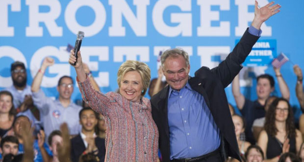 Hillary Clinton choisit Tim Kaine comme colistier